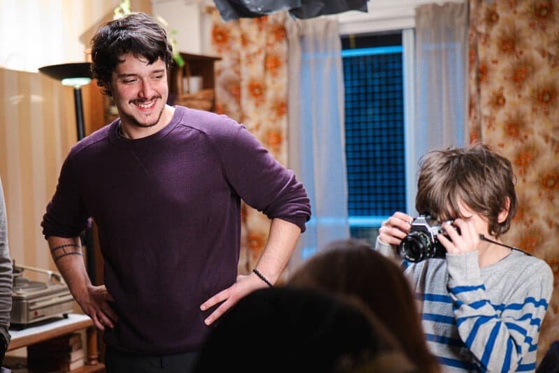 Nahuel R. Bisbano en rodaje / Nahuel R. Bisbano on set